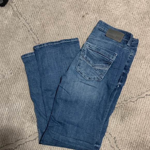 Buckle Men's Dark Blue Bootcut Jeans